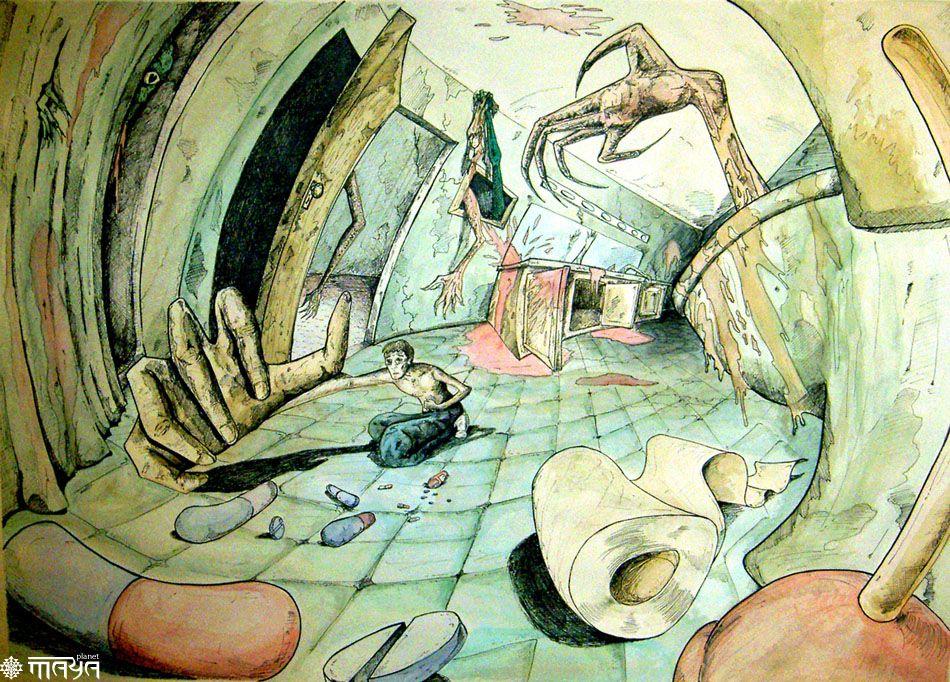 Рисунок с антинаркотического конкурса 