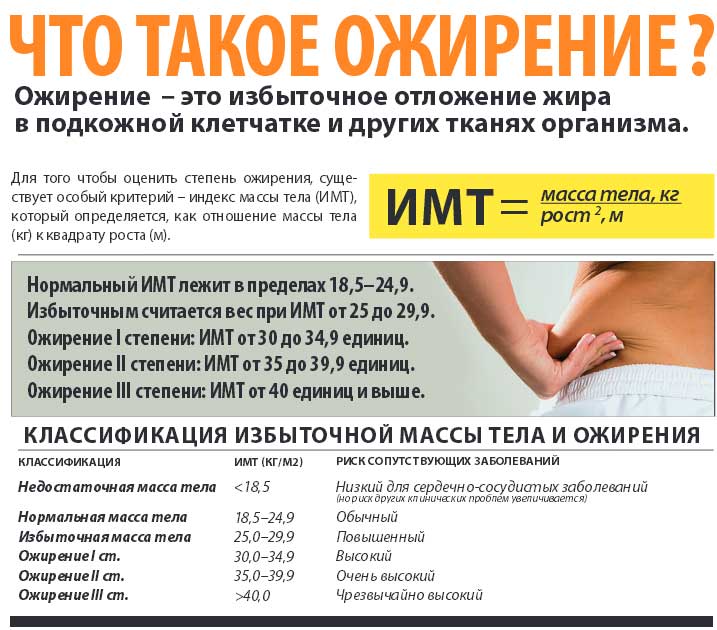 Что такое ожирение. Расчет индекса массы тела