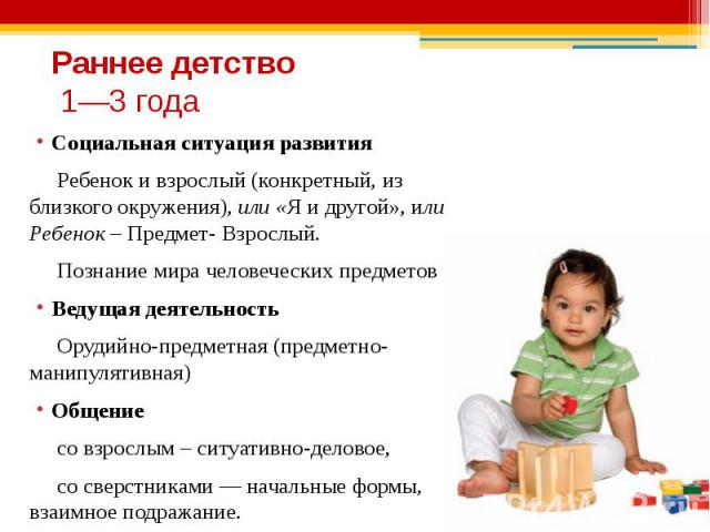 Детский кризис между 1 и 3 годами, его преодоление и развитие ребенка